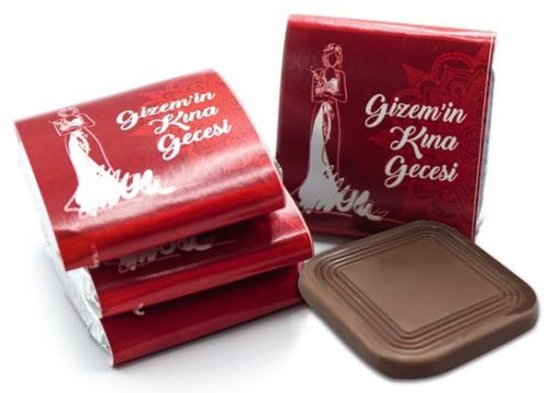 Kına Gecesi Tasarımlı Çikolata Kutusu